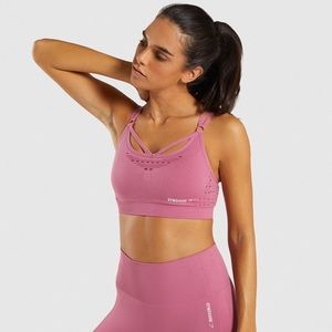 Gymshark Energy+ Seamless Sports Bra Dusky Pink